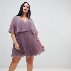 ASOS DESIGN Curve flutter sleeve mini dress
